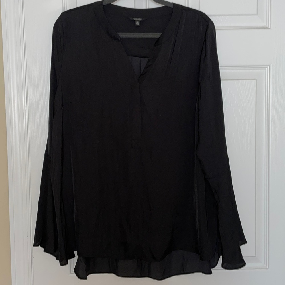 Silk Bell Sleeve Top